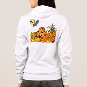 Veste À Capuche Patch Citrouille -