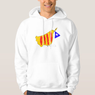 Veste À Capuche Patriotic Symbol, Catalonia freedom dove.