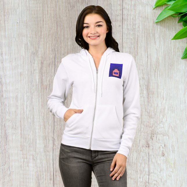 Veste À Capuche Patriotique USA Chef Rouge Blanc Bleu BBQ Cuisine (Créateur téléchargé)