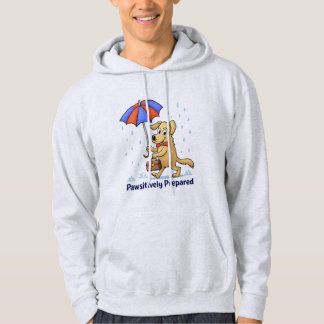 Veste À Capuche Pawsitively Prepared – Cute Dog with Umbrella