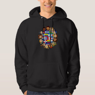 Veste À Capuche Pays latino-américains drapeau pour enfants hérita