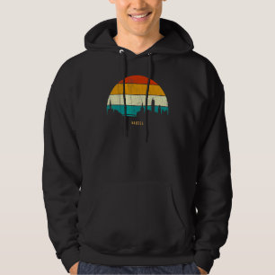 Veste À Capuche Paysage urbain de ville de style rétro vintage en