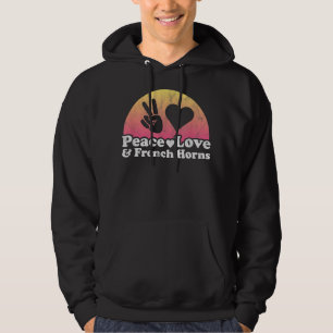 Veste À Capuche Peace Love and French Horns French Horn4