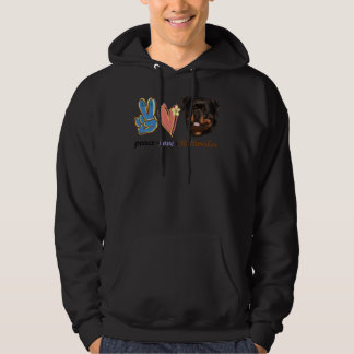 Veste À Capuche Peace Love Rottweiler 10