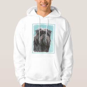 Veste À Capuche Peinture Affenpinscher - Joli art original chien