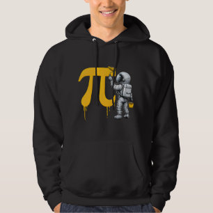 Veste À Capuche Peinture d'astronaute cool Symbole Pi Jour de Pi