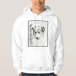 Veste À Capuche Peinture de berger australien - Art original de ch