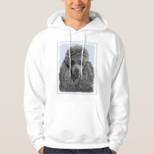 Veste À Capuche Peinture de caniche Miniature Jouet noir Art origi