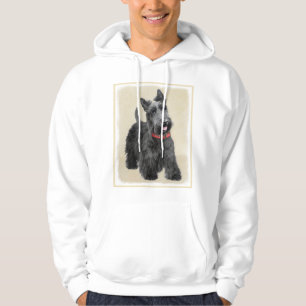 Veste À Capuche Peinture de Terrier d'écossais - art original