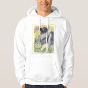 Veste À Capuche Peinture en teint de Keeshond - jolie art original
