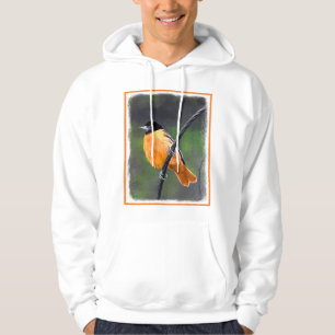 Veste À Capuche Peinture Oriole - Art Oiseau Original