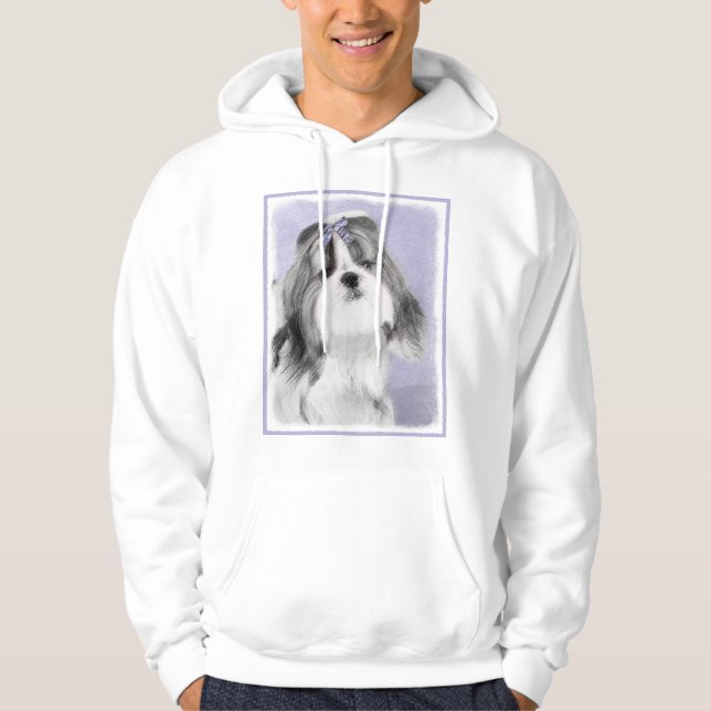 Veste À Capuche Peinture Shih Tzu - Cute Original Chien Art (Devant)
