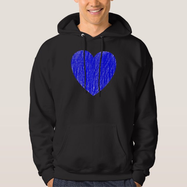 Veste À Capuche Pencé en - Bleu (Devant)