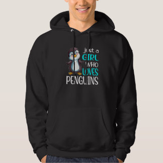 Veste À Capuche Penguin Fan Penguin  Just A Girl Who Loves Penguin