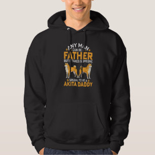Veste À Capuche Père Chien Akita Américain Hommes Propriétaire