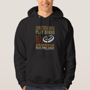 Veste À Capuche Père Grand-père Frisbee Golfant Vrais Grands-pères