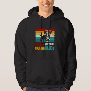 Veste À Capuche Père Mari Dachshund Daddy Daddy Funny Doxie Wiener