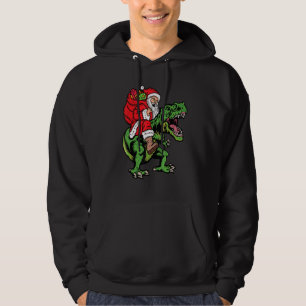 Veste À Capuche Père Noël équitation Dinosaur T Rex Christmas Boys