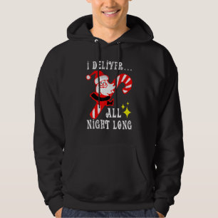 Veste À Capuche Père Noël Je Livre Toute La Nuit Vive Plaisanterie