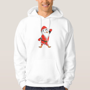 Veste À Capuche Père Noël Penguin Prêt pour Noël