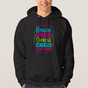 Veste À Capuche Perles Sur Mon Cou Cocktail Sur Ma Main Est Tout C