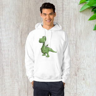 Veste À Capuche Personnage de dinosaure vert avec des pointes viol
