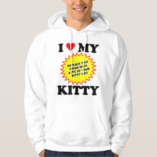 Veste À Capuche PERSONNALISABLE J'aime mon chat