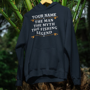 Veste À Capuche Personnalisé L'Homme Le Mythe La Légende De La Pêc