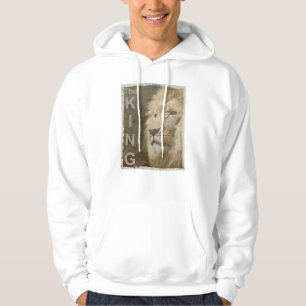 Veste À Capuche Personnalisé Moderne Élégant Pop Art Tête de lion 