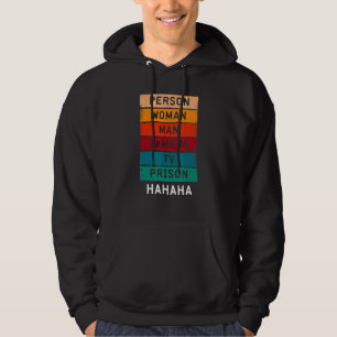 Veste À Capuche Personne Femme Homme Caméra TV Prison Hahaha