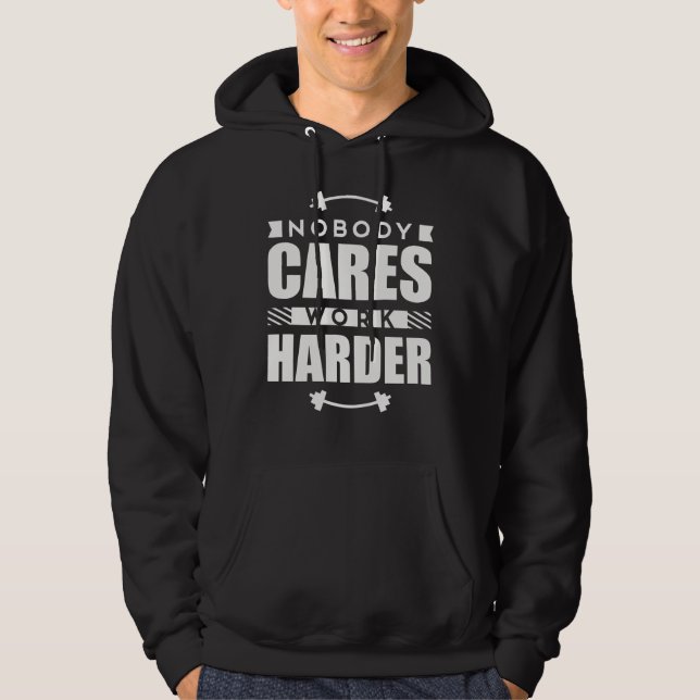 Veste À Capuche Personne ne s'inquiète la citation de motivation (Devant)