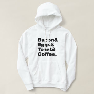 Veste À Capuche Petit-déjeuner (Bacon & oeufs & Toast & Coffee.)