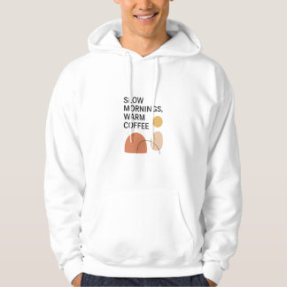 Veste À Capuche Petits Matins au Café Chaud Esthétique