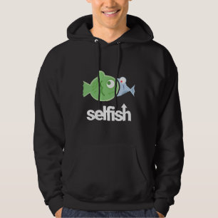 Veste À Capuche Petits Poissons Égoïstes Essayant De Manger De Gro