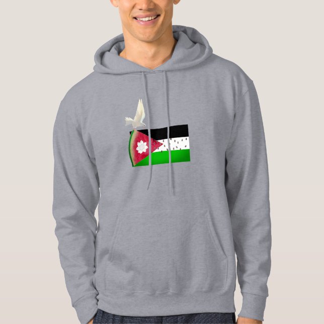 Veste À Capuche Pétoncle Peace Palestine (Devant)