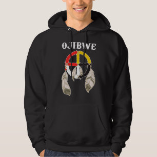 Veste À Capuche Peuple Ojibwe Anishinaabeg Amérindien Médecine