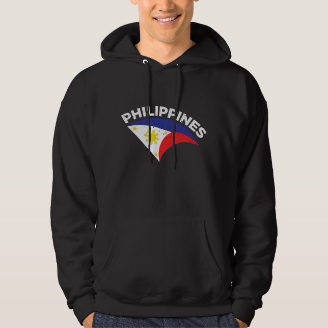 Veste À Capuche Philippines: Pape du drapeau philippin fier de sa  (Devant)
