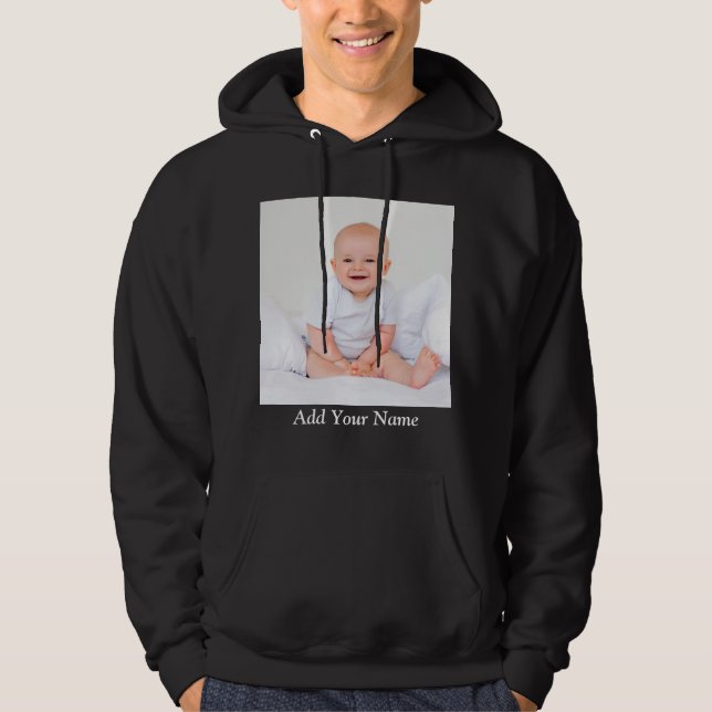 Veste À Capuche Photo Personnalisée Avec Votre Nom (Devant)