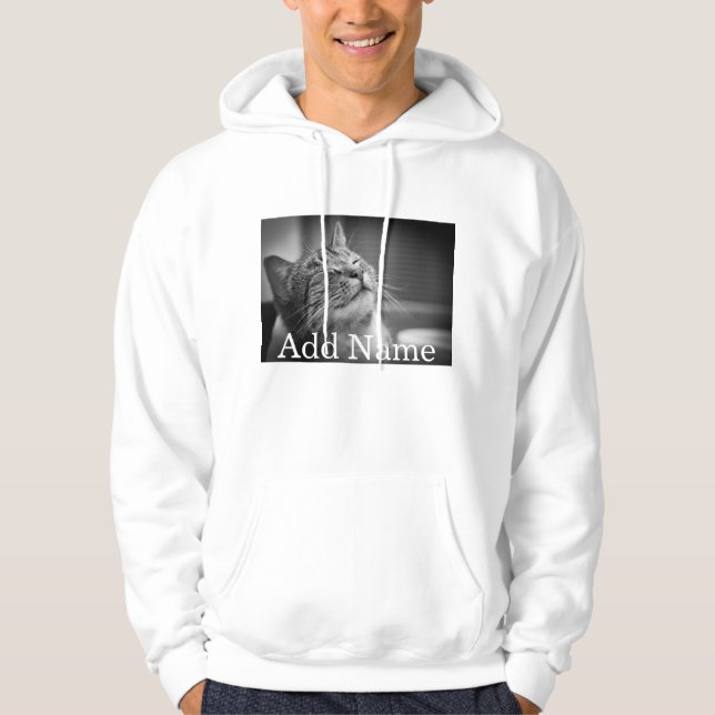 Veste À Capuche Photo personnalisée et nom personnalisé (Devant)