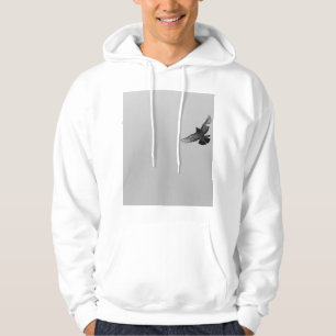 Veste À Capuche Photographie noir et blanc du vol pigeon