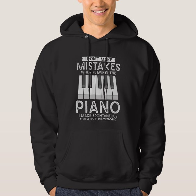 Veste À Capuche Pianiste créatif et musicien de piano amateur de m (Devant)