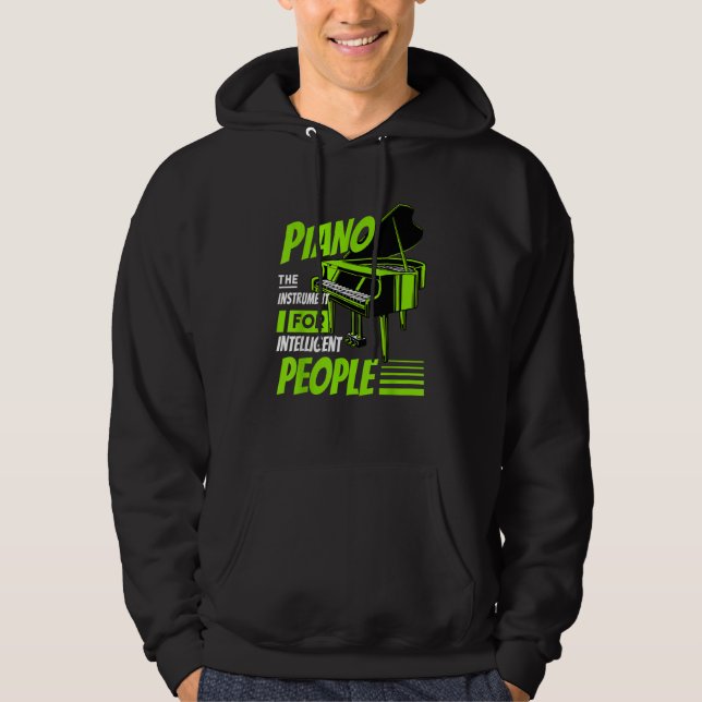 Veste À Capuche Piano Pianist Music Keyboard Musician Quote Gag Ou (Devant)