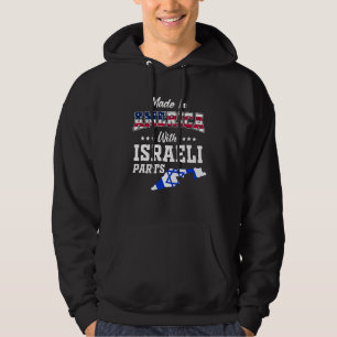 Veste À Capuche Pièces israéliennes d'Amérique Carte d'Israël Drap