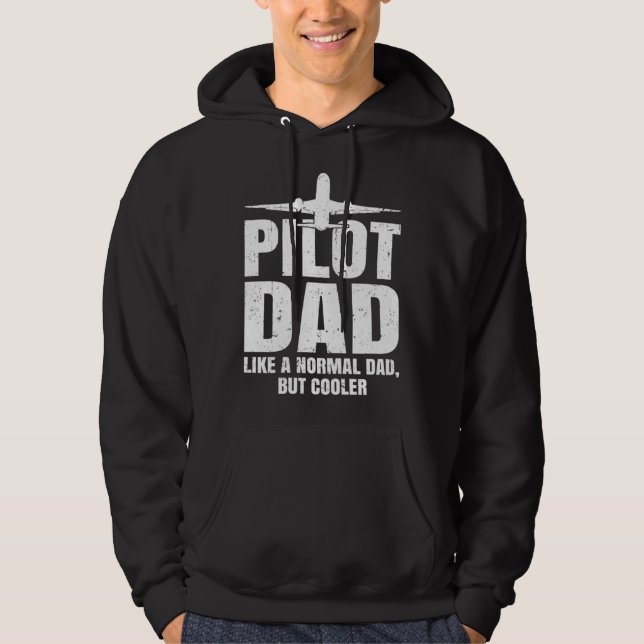 Veste À Capuche Pilot for Dad Men Aviation Airplane Aircraft Pilot (Devant)