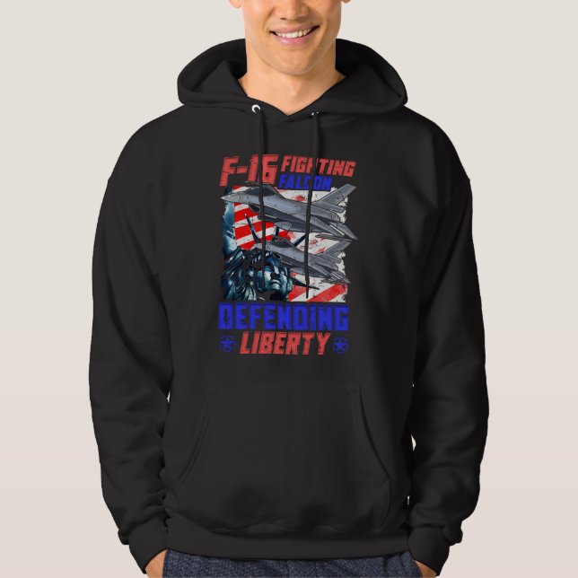 Veste À Capuche Pilote de chasse F 16 (Devant)