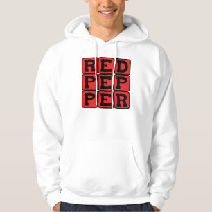 Veste À Capuche Piment Rouge, Légume Épicé