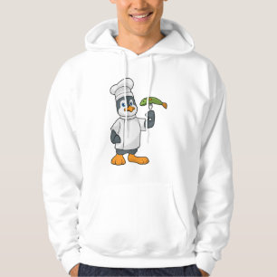 Veste À Capuche Pingouin à cuire avec tablier de poisson et de Cui