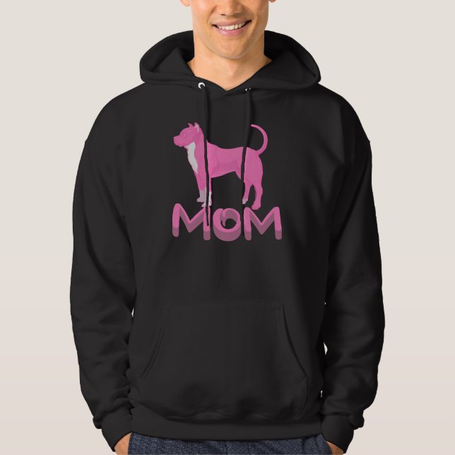 Veste À Capuche Pink Pitbull Maman (Devant)
