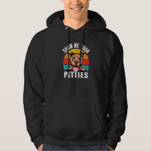 Veste À Capuche Pit Bull Dog Montre Moi Tes Pitties Rétro Vintage