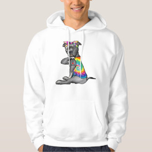 Veste À Capuche Pitbull Chien I Love Maman Tattoo Pitbull Tie Dye 